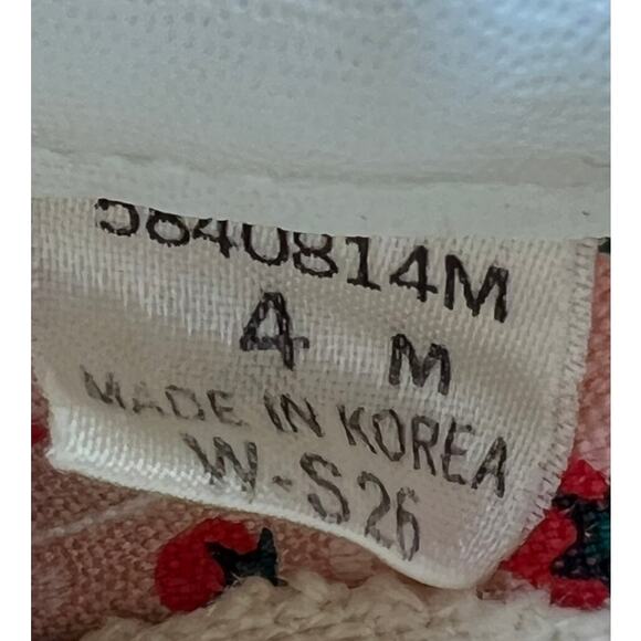 Vtg 80s Strawberry Shortcake Stride Rite Lace Up Sneakers Sz 4 Pink White in Box - Picture 8 of 9